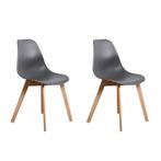 Comfortabele set van 2 grijze werkstoelen KITO - ideaal v..., Twee, Tijdloos, functioneel en comfortabel, Nieuw, Ophalen of Verzenden