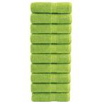 vidaXL Premium washandjes SOLUND 10 stuks appelgroen 30x30, Huis en Inrichting, Badkamer | Badtextiel en Accessoires, Verzenden