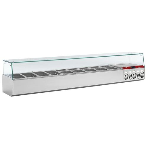 Gekoelde structuur GN 9x1/4, met rechte ruit, Zakelijke goederen, Horeca | Keukenapparatuur, Koelen en Vriezen, Verzenden