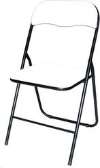 2dekans | BRASQ Klapstoel Wit Zwart - Vouwstoel - Opvouwbare, Ophalen of Verzenden, Nieuw