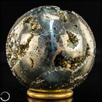 Trésor radieux de la Terre – Sphère de pyrite à couper le