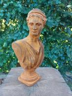 Beeld, Bust of Greek goddess - Artemis - 30 cm - Gietijzer, Antiquités & Art