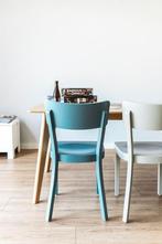Fameg grijze houten eetkamerstoel | Op voorraad, Maison & Meubles, Chaises, Verzenden