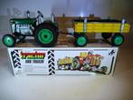 Blikken ZETOR Traktor mét Aanhanger.Opwindbaar met 3