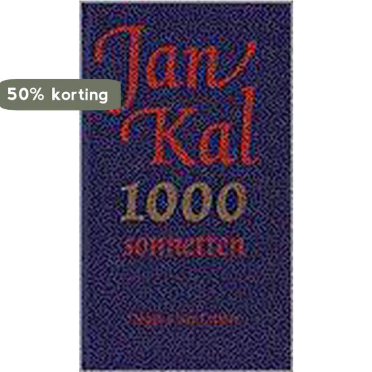 1000 sonnetten 1966-1996 9789038840123 J. Kal, Boeken, Gedichten en Poëzie, Gelezen, Verzenden