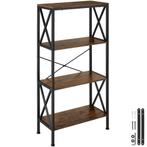 tectake Wandkast Barry 61,5x31,5x133,5cm - Industrieel hout, Huis en Inrichting, Verzenden, Nieuw