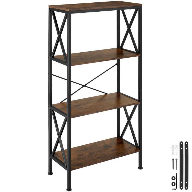 tectake Wandkast Barry 61,5x31,5x133,5cm - Industrieel hout, Huis en Inrichting, Overige Huis en Inrichting, Verzenden