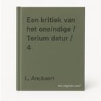 Een kritiek van het oneindige / Terium datur / 4 L. Anckaert, Boeken, Verzenden, Zo goed als nieuw, L. Anckaert