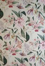 Tissu Art Nouveau floral exclusif avec orchidées - Artistic, Antiek en Kunst