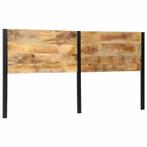 vidaXL Hoofdeinde 200 cm massief hout mango en ijzer, Verzenden, Nieuw