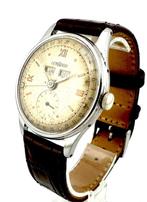 Lemania - Calendomatic - Steelcase cal.1717 lemania - Heren, Nieuw