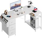 Bureau - Computertafel - Computerbureau - 140x78 cm - Wit, Verzenden, Nieuw