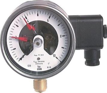 Manomètre de contact NO 0..400bar (5802psi) Acier, Verzenden