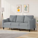 vidaXL Driezitsbank 180 cm stof lichtgrijs, Huis en Inrichting, Zetels | Zetels, Verzenden, Nieuw