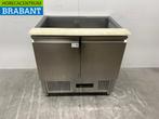 RVS Saladette Koelwerkbank 2 deuren 90 cm 230V Horeca, Ophalen of Verzenden, Nieuw in verpakking