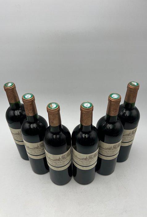 2002 Château Guibot - Bordeaux, Puisseguin-Saint-Émilion - 6, Verzamelen, Wijnen