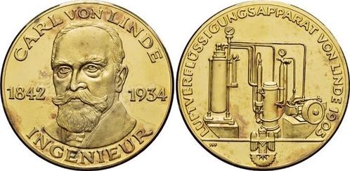 Ar-medaille 1903 Moderne medaille Linde, Carl von 1842 +1..., Postzegels en Munten, Penningen en Medailles, Verzenden