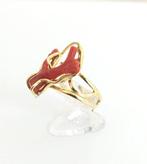 Zonder Minimumprijs - Ring Zilver Bloedkoraal, Nieuw