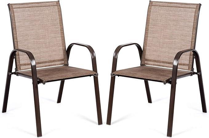 2dekans | 2 Stuks Patio Stoelen, Buiten Camping Stoelen met, Jardin & Terrasse, Ensembles de jardin, Enlèvement ou Envoi