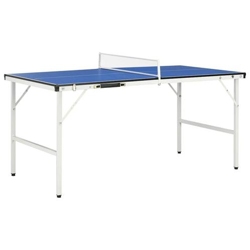 vidaXL Tafeltennistafel met net 5 feet 152x76x66 cm blauw, Sport en Fitness, Tafeltennis, Nieuw, Verzenden