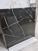 Black Zwart hoogglans 100x100 vloertegel, Doe-het-zelf en Bouw, Tegels, Ophalen of Verzenden, Nieuw