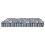 vidaXL Pallet Sofa Kussen Grijze print Stof, Huis en Inrichting, Verzenden, Nieuw
