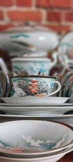 Kutani Geisha - Inconnu - Tafelservies voor 12 (12) -, Antiek en Kunst