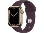 Apple Watch Series 7 - Smartwatch - 41mm GPS + 4G - Goud, Verzenden