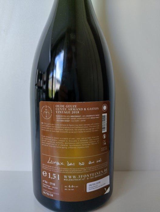 3 Fonteinen - Oude Geuze cuvée Armand & Gaston Vintage 2018, Verzamelen, Wijnen