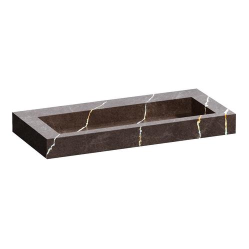 Wastafel Topa Artificial Marble 100 Copper Brown (0 krgt.), Doe-het-zelf en Bouw, Sanitair, Overige typen, Nieuw, Ophalen of Verzenden