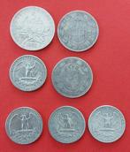 Verenigde Staten, Frankrijk, Italië. Lotto 7 monete (Zonder, Postzegels en Munten