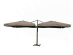 Dubbele hangende parasol Taupe / sandy (2 * 300x30, Ophalen, Nieuw