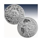 Mexico. 1 Once ND Aztec Eagle Warrior, 1 Oz (.999)  (Zonder