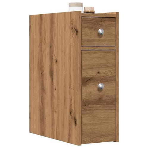 vidaXL Armoire de salle de bain étroite avec roulettes, Maison & Meubles, Armoires | Autre, Neuf, Envoi