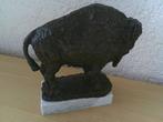 PIETER DE HONT - sculptuur, BISON - 14 cm - Brons - 1996, Antiek en Kunst