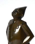 sculptuur, Pierrot - 17.5 cm - Brons, Marmer