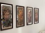 Mucha - Miroir mural (4) - Bois, Verre
