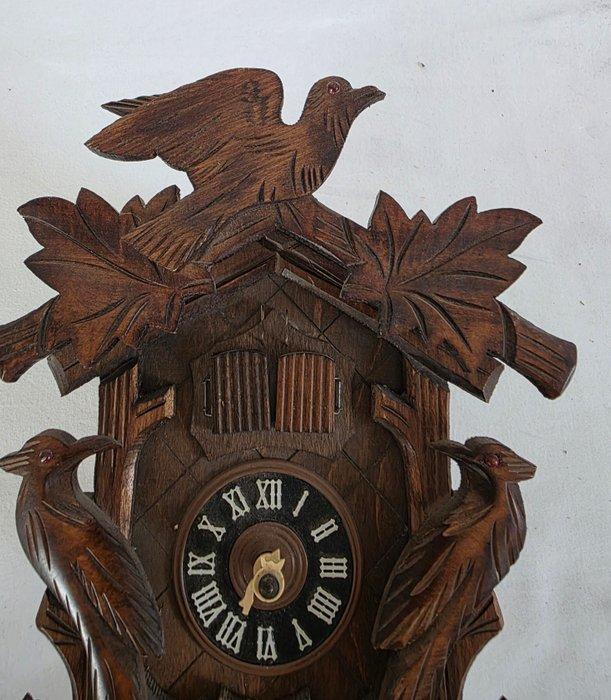 Wandklok - Lador - Hout, Messing - 1960-1970 - Edelweiss, Antiek en Kunst, Antiek | Klokken