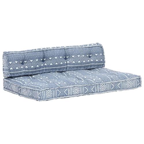 vidaXL Bankkussen pallet stof patchwork indigo, Huis en Inrichting, Woonaccessoires | Kussens, Nieuw, Verzenden
