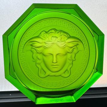 Rosenthal - Versace Rosenthal Medusa Green glass coaster