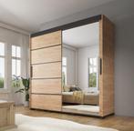 Kledingkast Fabio - Eiken - Industrieel - Modern, Huis en Inrichting, Verzenden, Nieuw