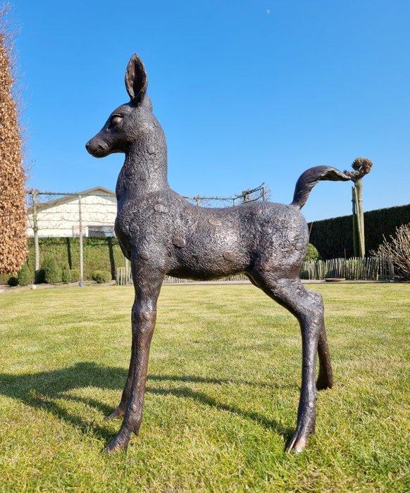 Sculpture, Levensecht Hert - 72 cm - Bronze, Antiek en Kunst, Curiosa en Brocante