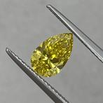 1 pcs Diamant (Kleurbehandeld) - 1.01 ct - Peer - Fancy, Nieuw