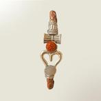 Lederlook Rudraksa armband met 1 kraal - ±22 cm, Sport en Fitness, Ophalen of Verzenden, Nieuw