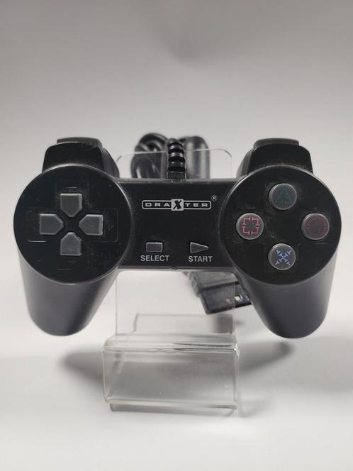 Draxter Zwarte Controller Playstation 1, Games en Spelcomputers, Spelcomputers | Sony Consoles | Accessoires, Zo goed als nieuw