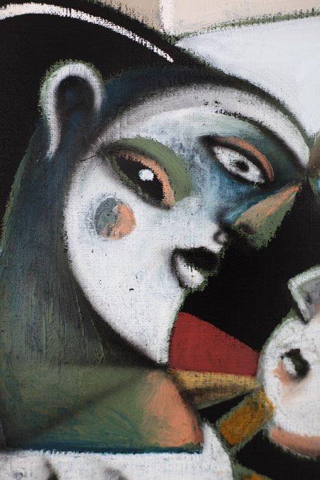 Jone Hopper - Mère à lenfant, Antiek en Kunst, Kunst | Schilderijen | Modern