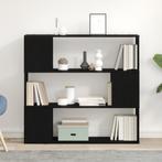 vidaXL Boekenkast Zwart Eiken 100x24x94 cm Gemaakt van Hout, Huis en Inrichting, Kasten |Televisiemeubels, Verzenden, Nieuw