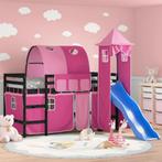 vidaXL Kinderhoogslaper met toren 90x200 cm massief, Huis en Inrichting, Slaapkamer | Bedden, Verzenden, Nieuw