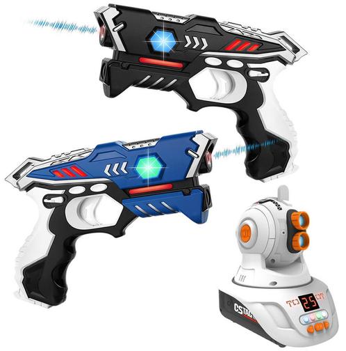 2 KidsFun Laserguns + Projector - Binnen lasergamen, Kinderen en Baby's, Speelgoed | Buiten | Actiespeelgoed, Nieuw, Ophalen of Verzenden