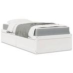 vidaXL Bed met matras massief grenenhout wit 90x200 cm, Huis en Inrichting, Slaapkamer | Bedden, Verzenden, Nieuw